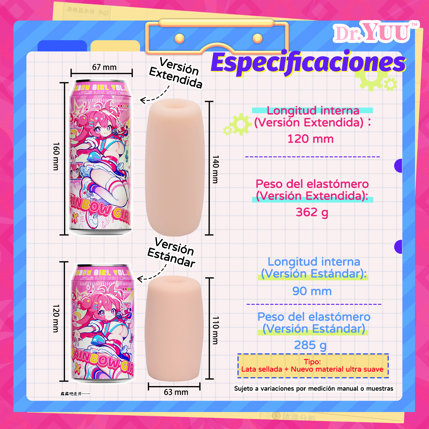 Dr.YUU Serie Rainbow Women: Masturbador Gen. 2 - 