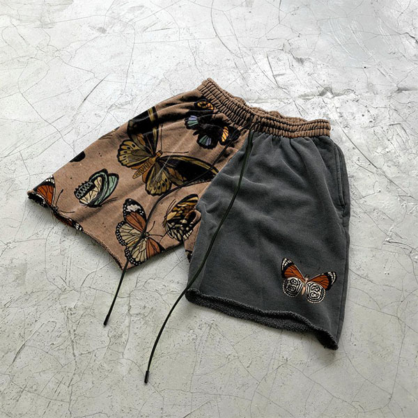 Men's Butterfly Patch Print Shorts