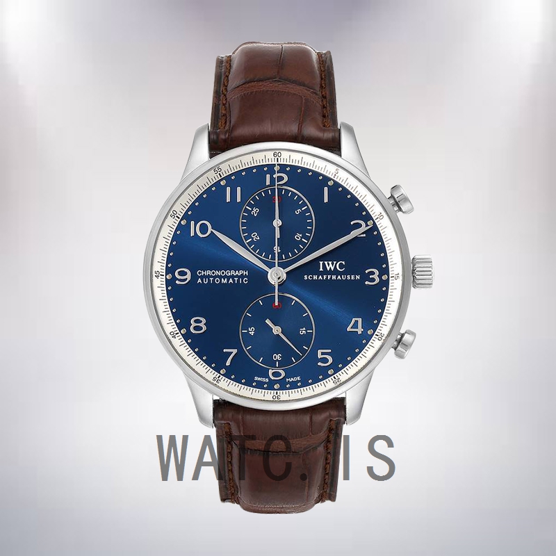 IWC Portuguese Chrono IW371432 42mm Men's Leather Strap Automatic
