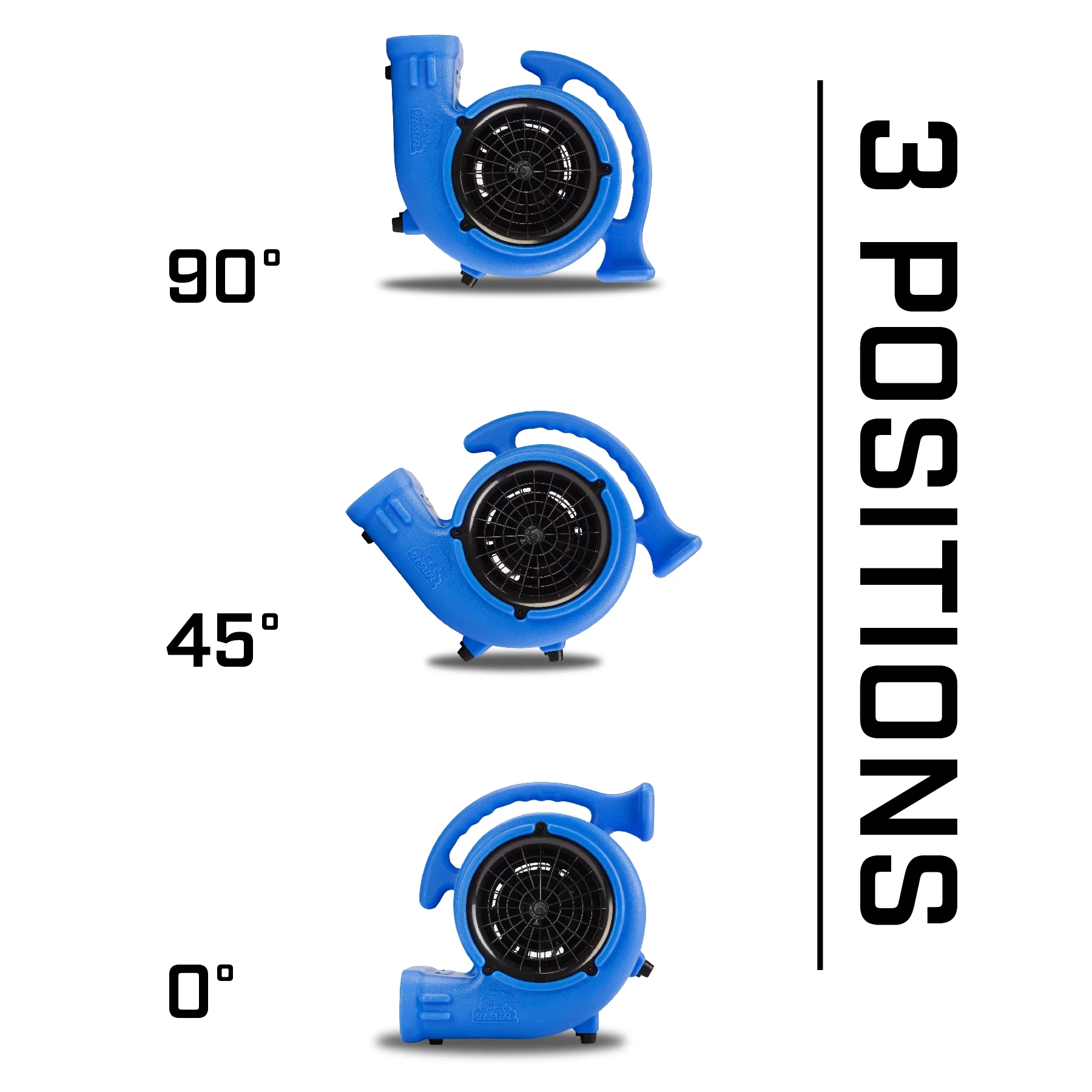 B-Air VP-25 1/4 HP Air Mover for Water Damage Restoration Carpet Dryer Floor Blower Fan Home and Plumbing Use, Blue - Image 15