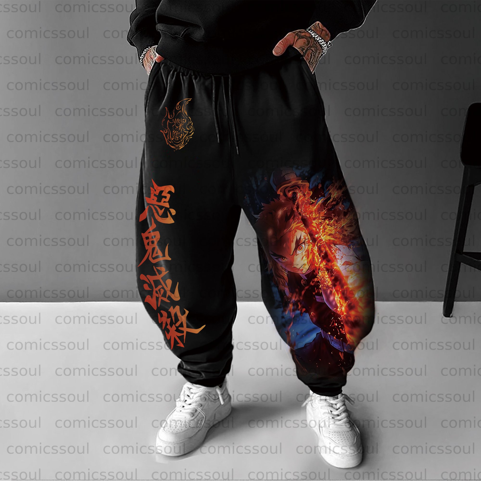 Unisex Anime Inspired Vintage Pants