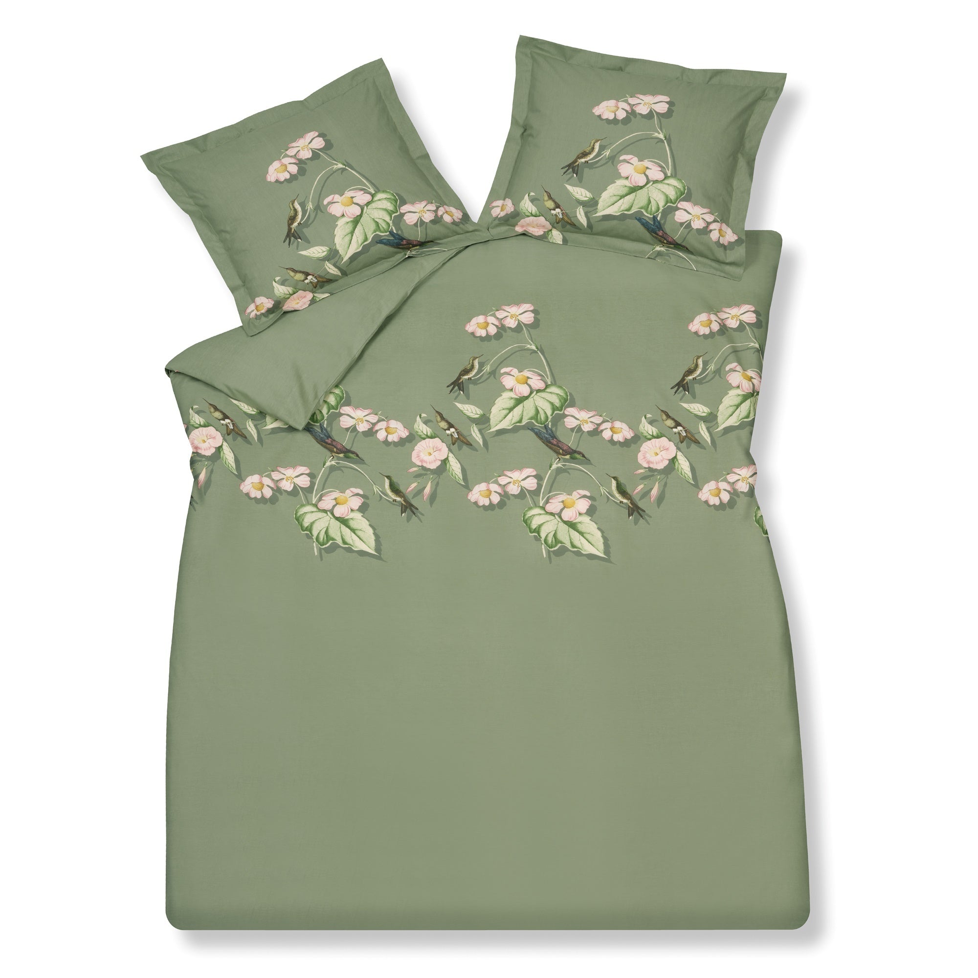 Starling Dekbedovertrek Smoke Green   200 x 200 220 cm   Groen