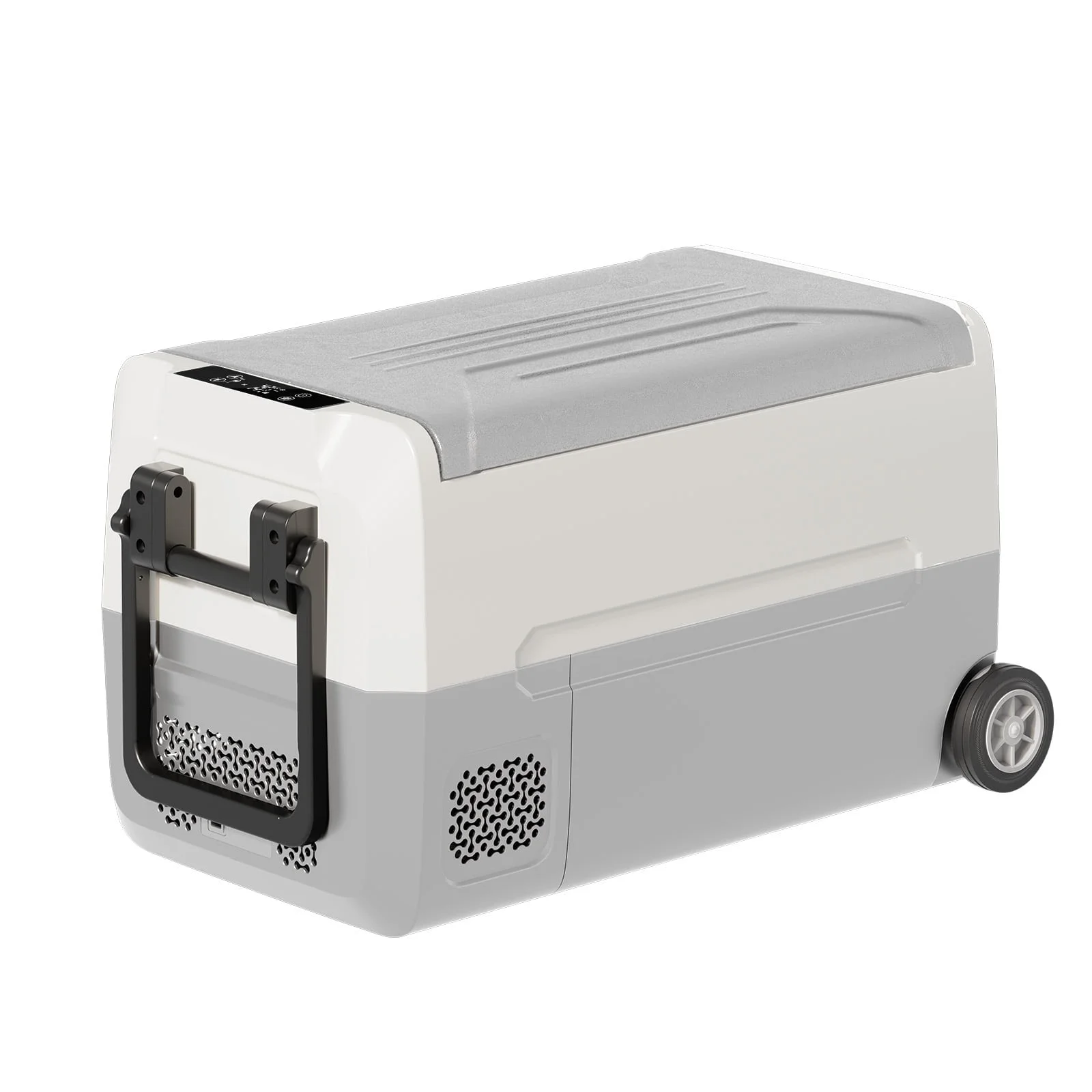 DISHUP 12V Portable Car Refrigerator, 53QT(50L) Electric Cooler with Dual Zone,DC & AC,Ideal for RV, Camping, Travel, Truck - Image 15