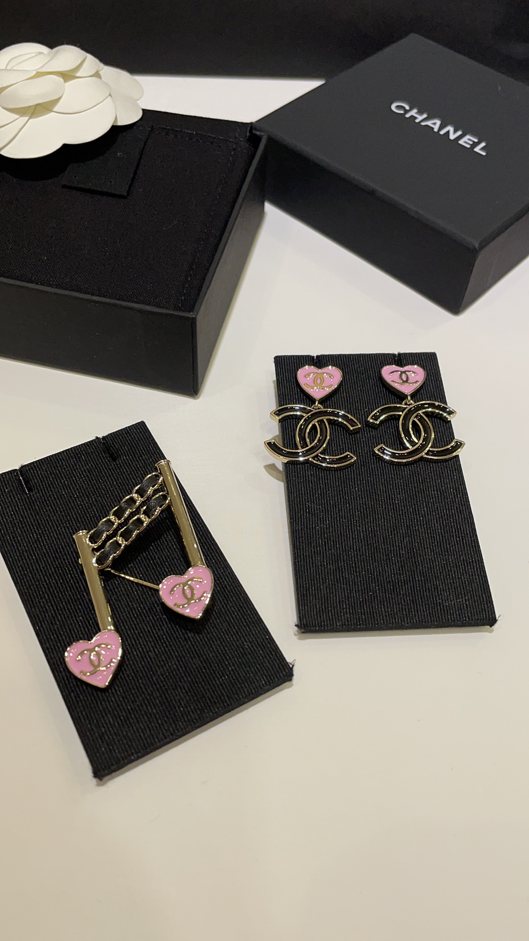 Chanel Pink Heart Note Brooch - Original Replica Club