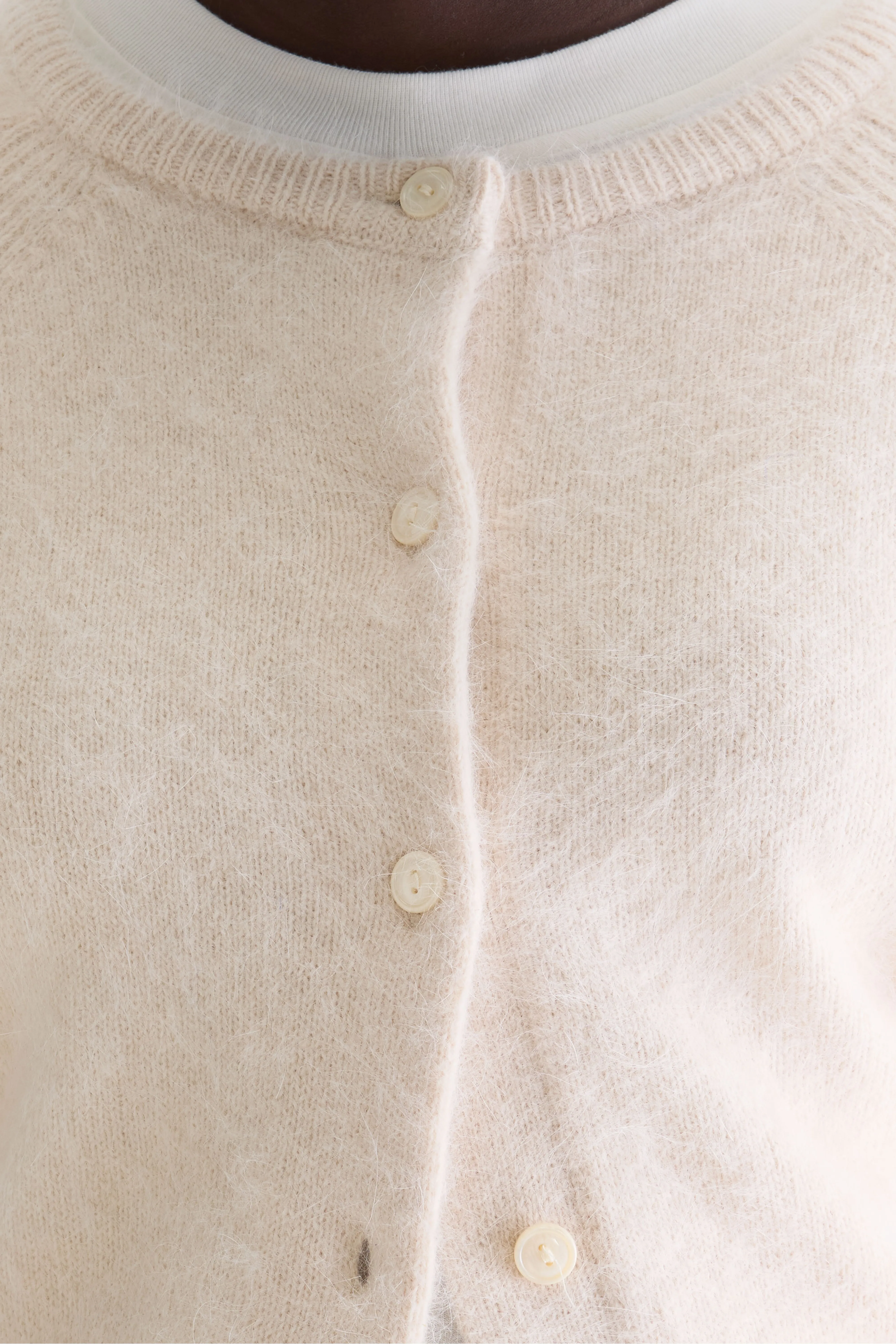 Bellerose Datair angora-blend ecru cardigan (252 / W / PARCHEMIN)