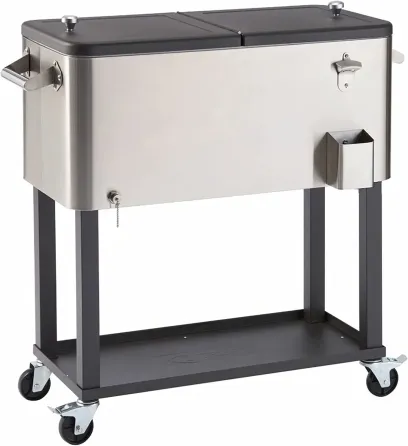 TRINITY Stainless Steel Cooler with Cover (100 Quart)