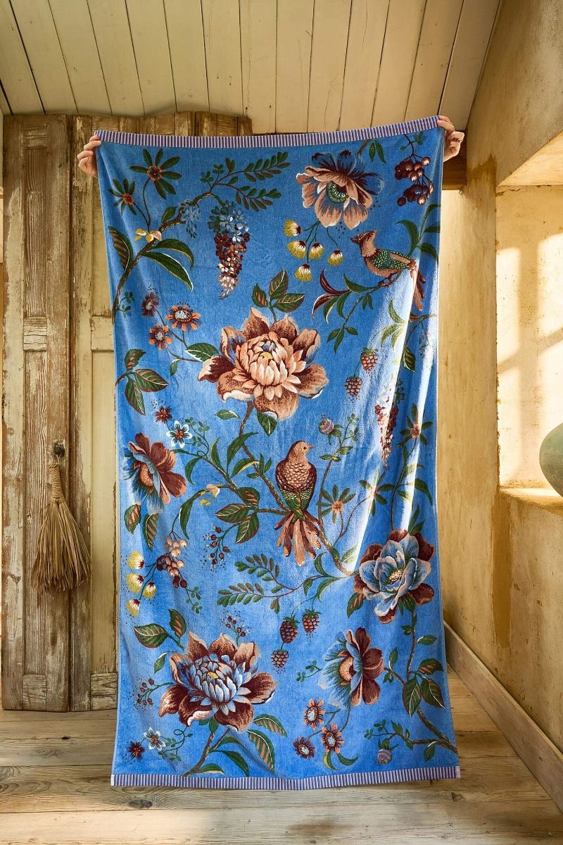 Beachtowel Secret Garden Blue 100x180cm