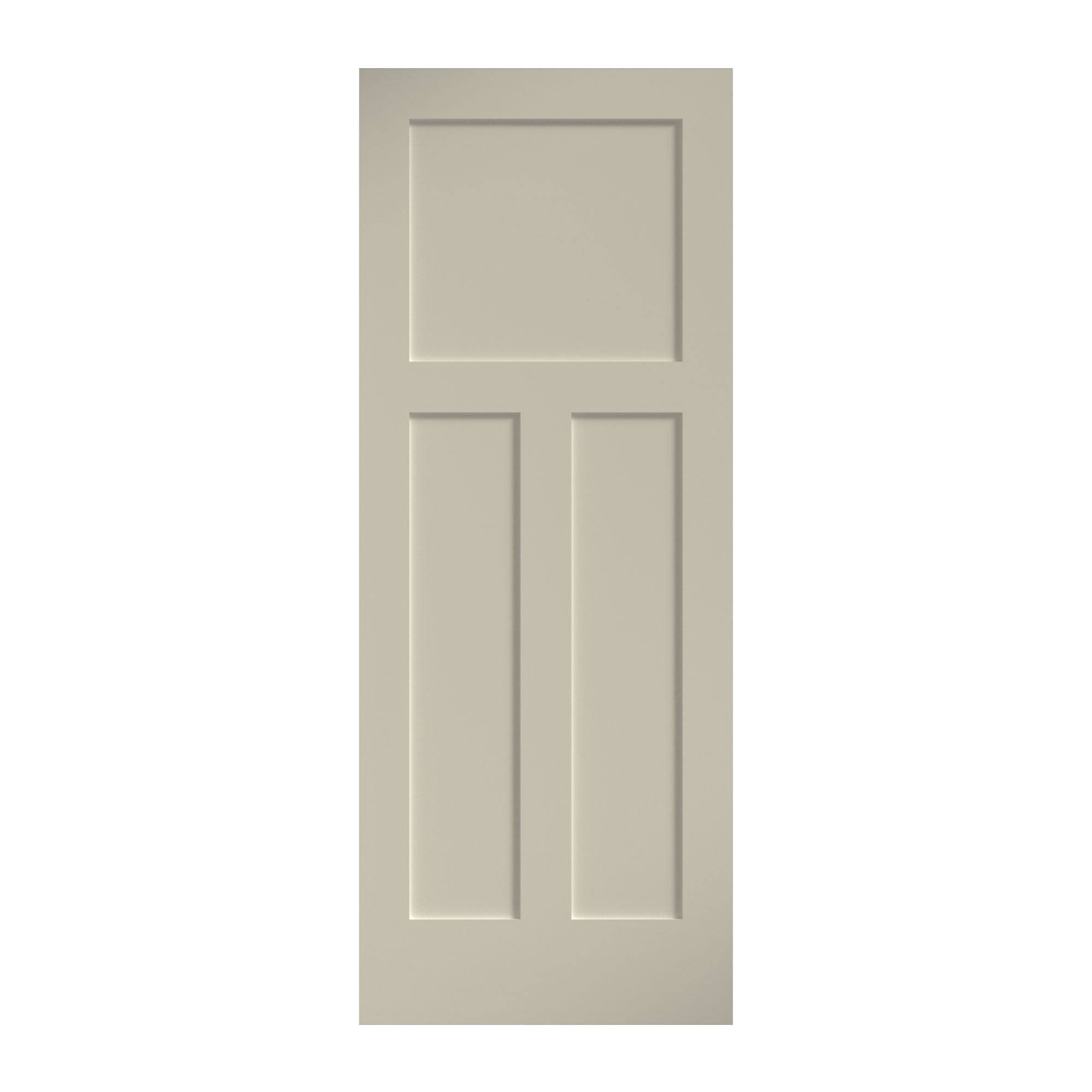 EightDoors 30 in. x 80 in. x 1-3/8 in. Shaker White Primed 5-Panel Solid Core Wood Interior Slab Door(30" X 80" X 1-3/8")