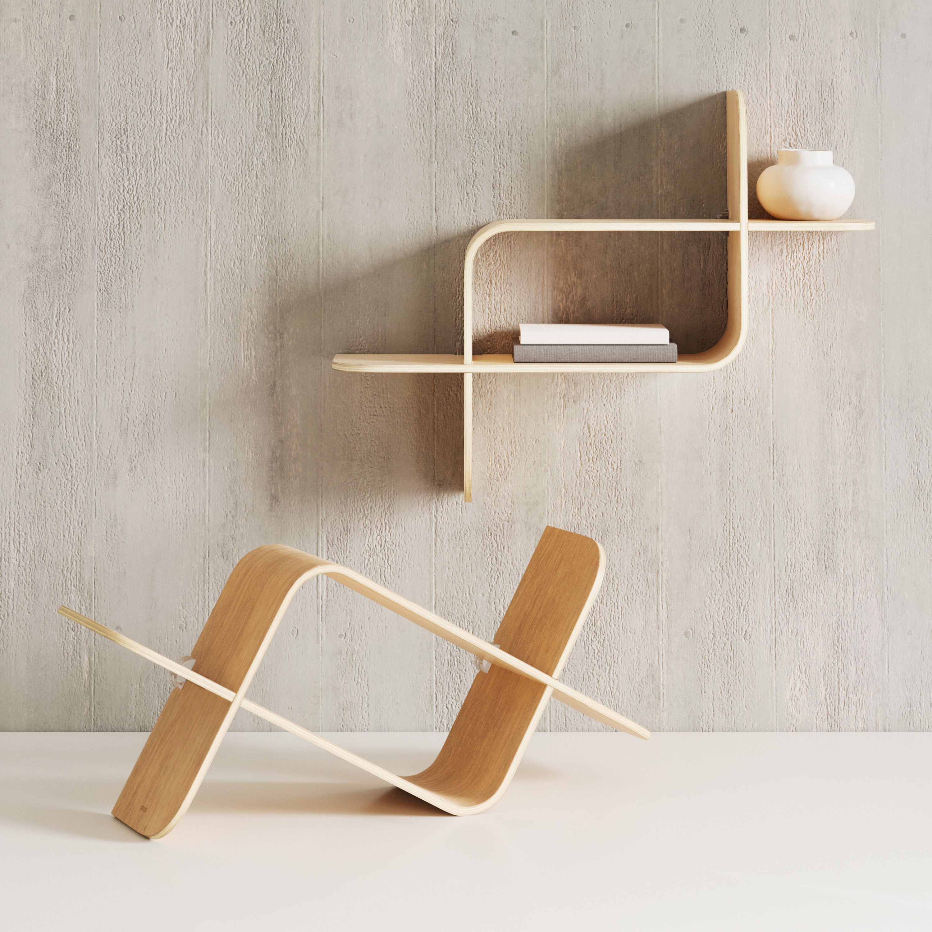 Umbra Montage Wandplank - Naturel