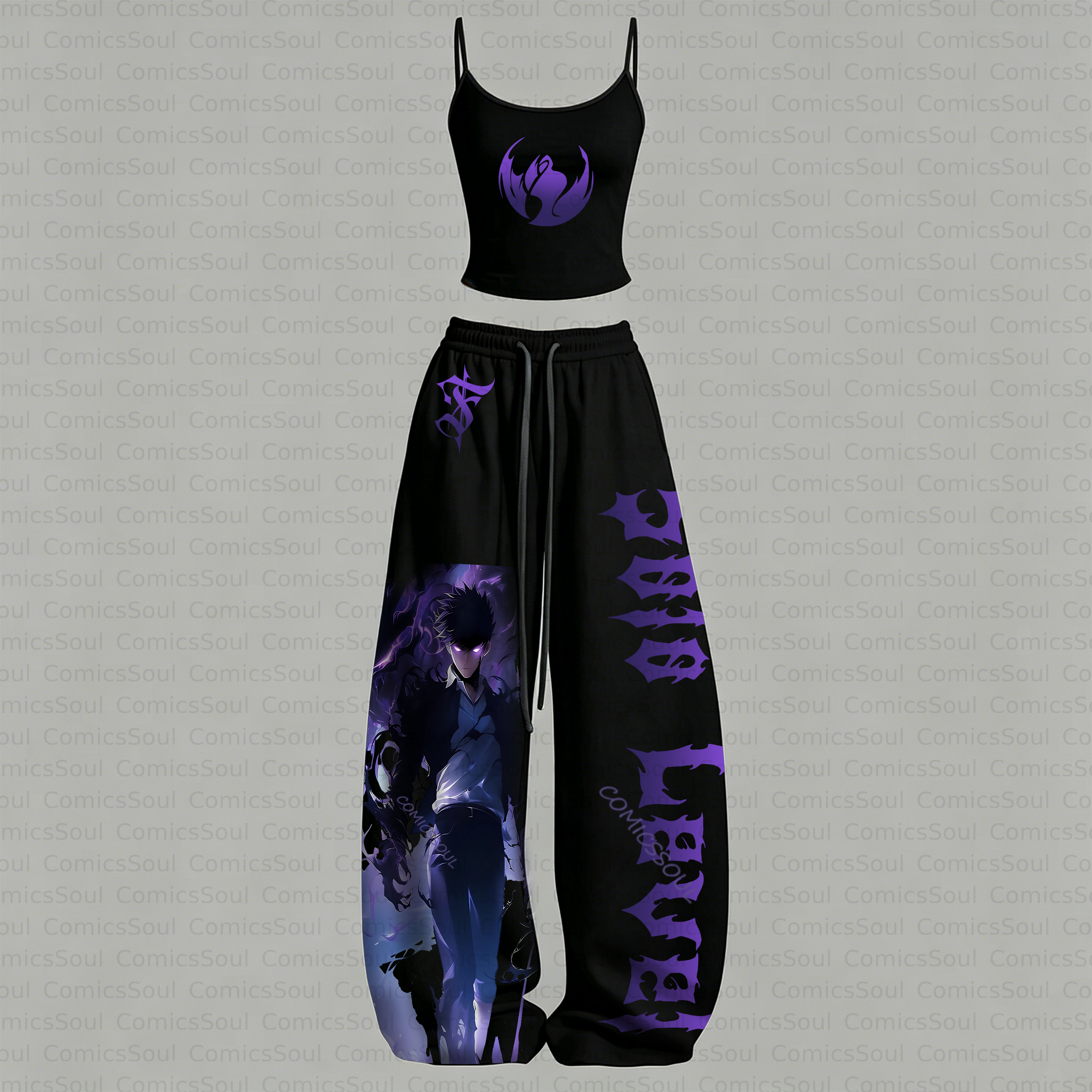 Solo Leveling Top & Elasticated Trousers Two-Piece Set