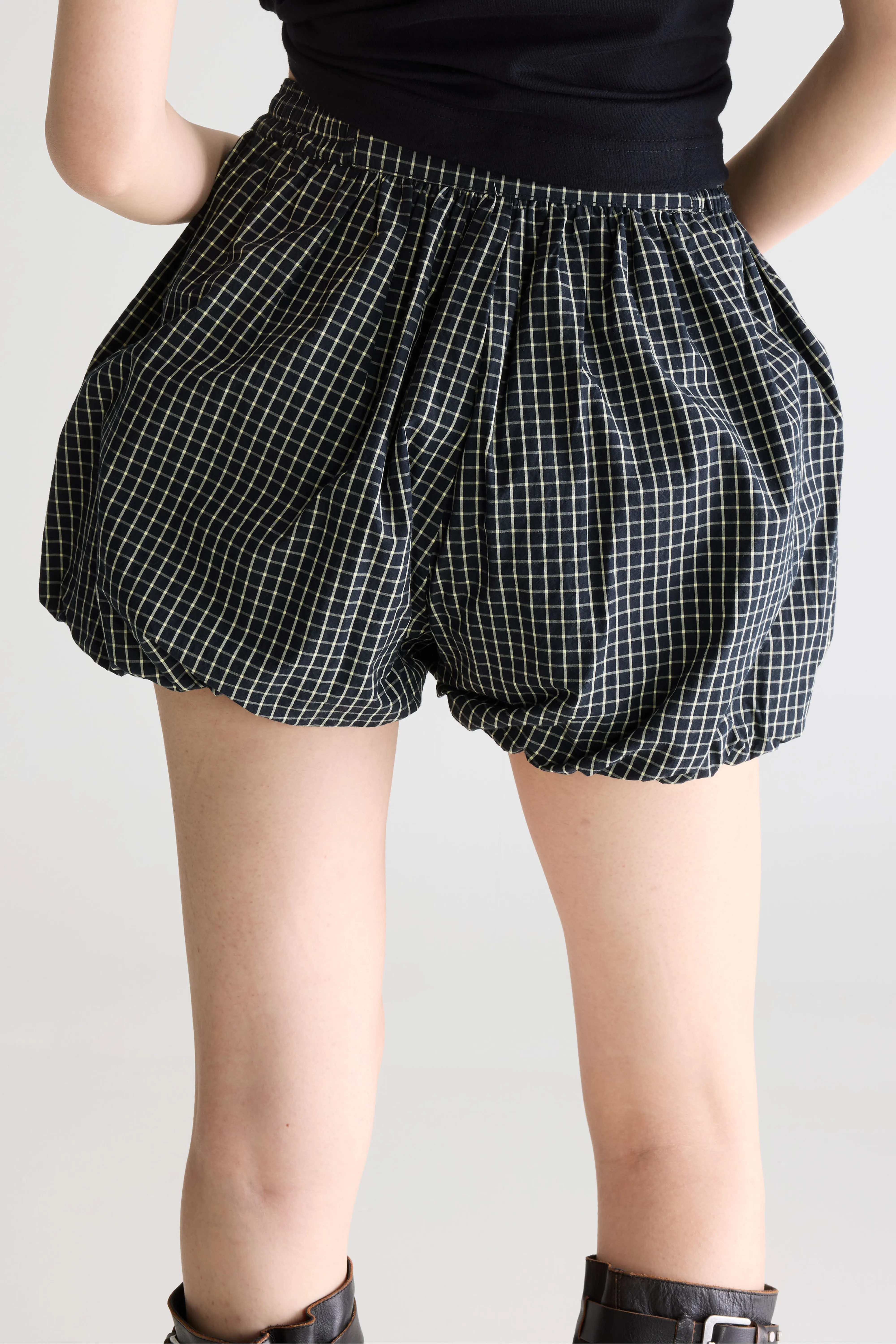 Bellerose Johny voluminous shorts (261 / W / CHECK A)
