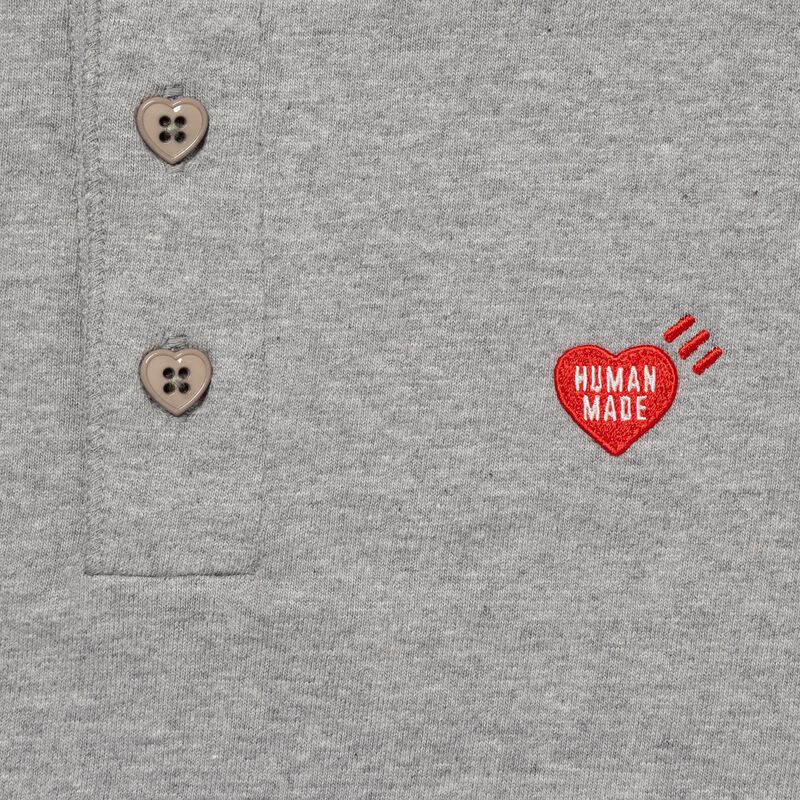 HUMAN MADE HENLEY NECK L/S T-SHIRT