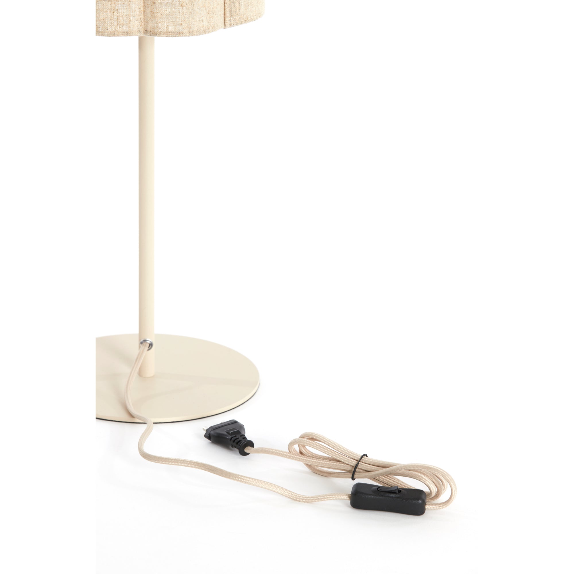 vtwonen Tafellamp Fringe - Naturel - Ø20cm