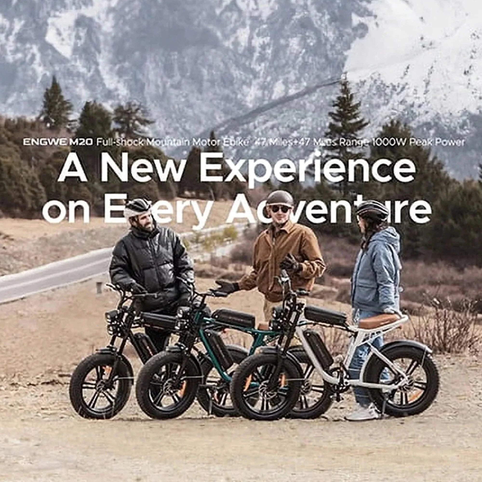 AKEZ Retro Style 1000W Electric Bike, 28 Mph, 94 Mile Range, 20 x 4.0 inch Fat Tires, 7-Speed - Image 2 AKEZ Retro Style 1000W Electric Bike, 28 Mph, 94 Mile Range, 20 x 4.0 inch Fat Tires, 7-Speed - Image 2