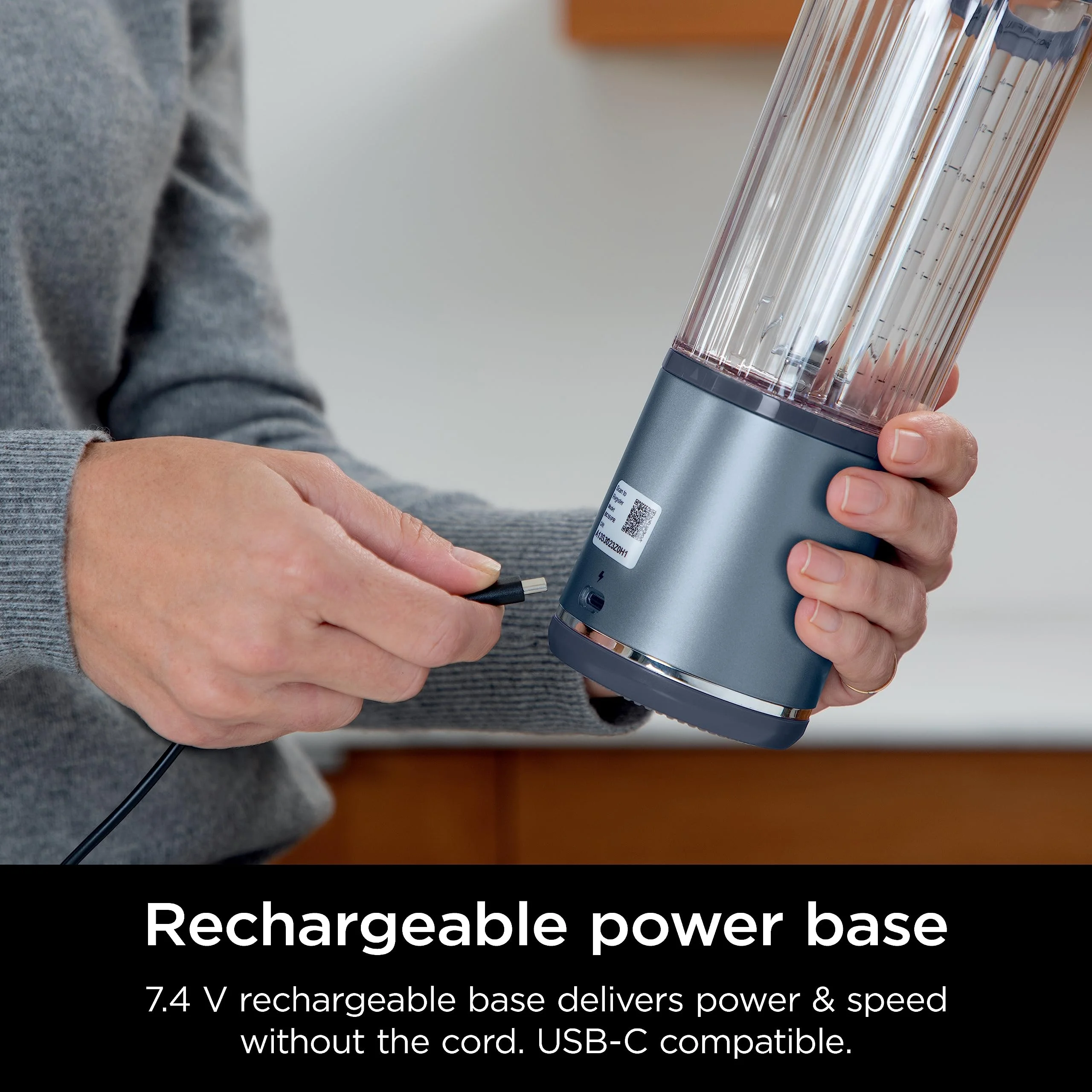 Ninja Blast Portable Blender, Cordless, 18oz. Vessel, Personal Blender for Shakes & Smoothies, BPA Free, Leakproof Lid & Sip Spout, USB-C Rechargeable, Dishwasher Safe Parts, Metallic Purple, - Image 32