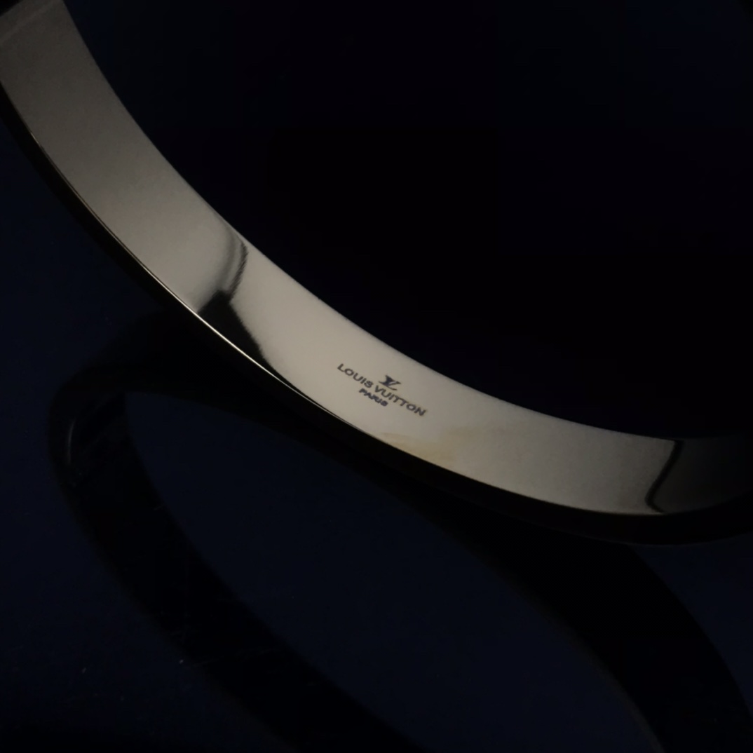 Louis Vuitton Half Leather Bangle Bracelet - Original Replica Club