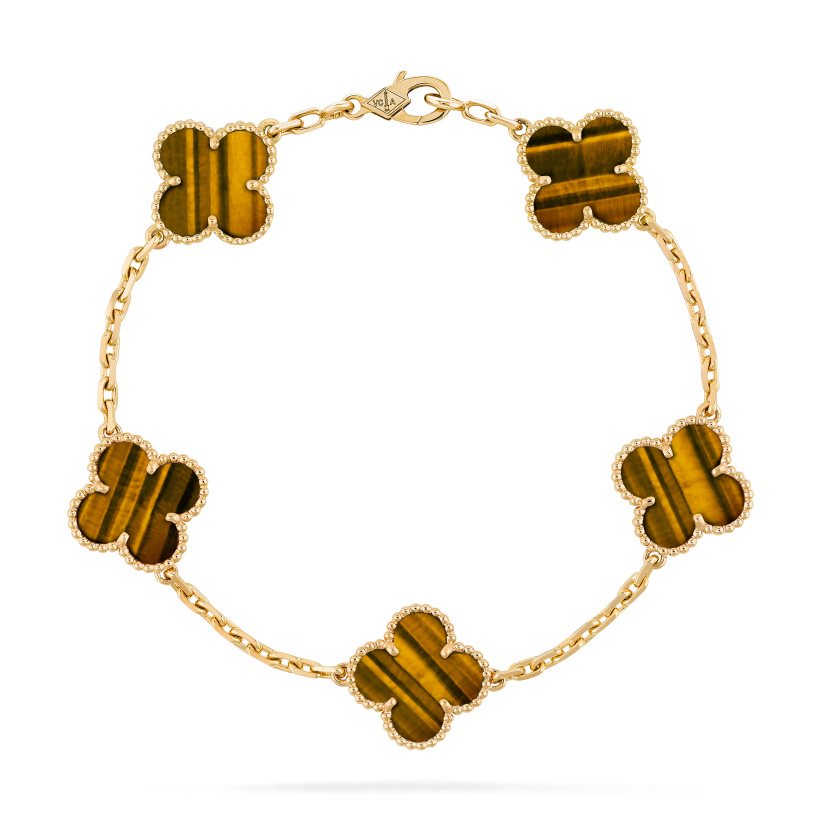 Replicate Vintage Alhambra bracelet, 5 motifs(1:1 replica) - Original Replica Club