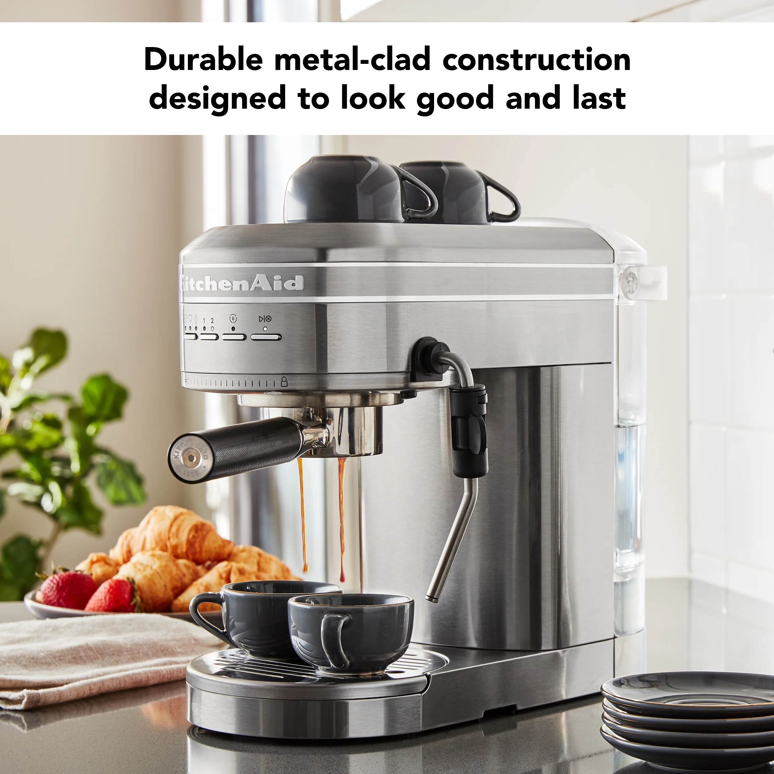 KitchenAid Metal Semi-Automatic Espresso Machine, Empire Red, KES6503 - Image 26