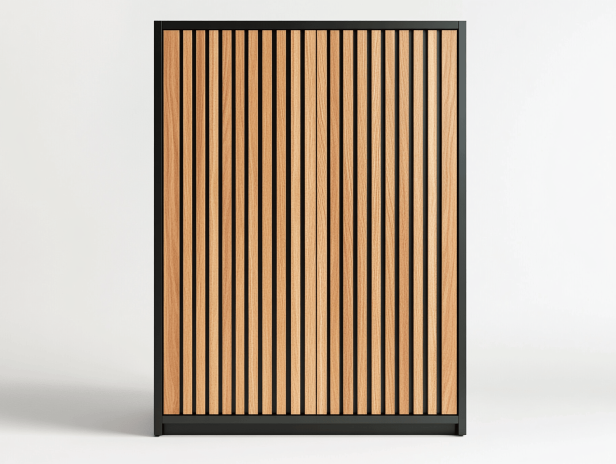 Armario de Almacenamiento de Madera y Metal para Interiores 100x50 cm