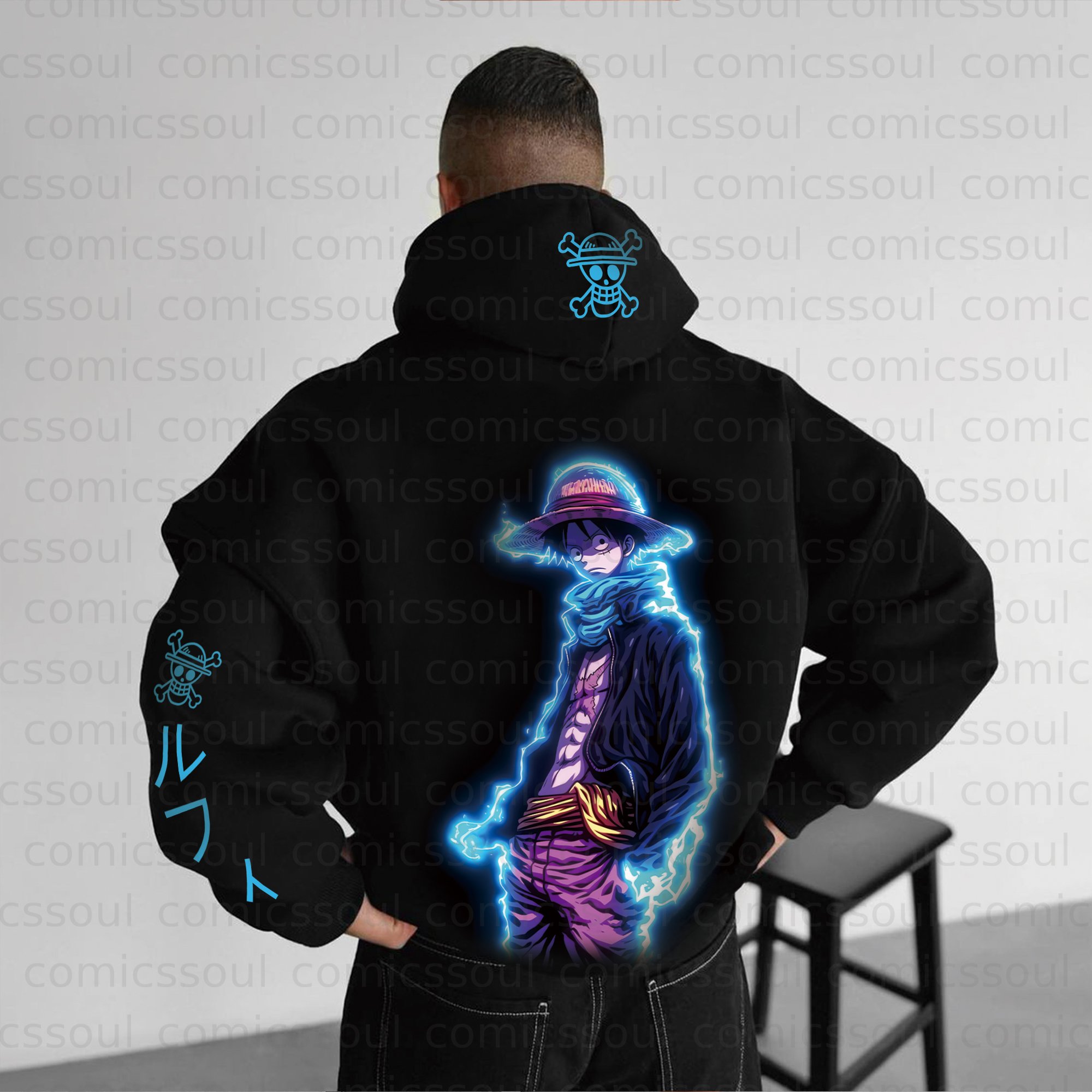 Unisex Anime Graphic Streetwear Vintage Hoodie