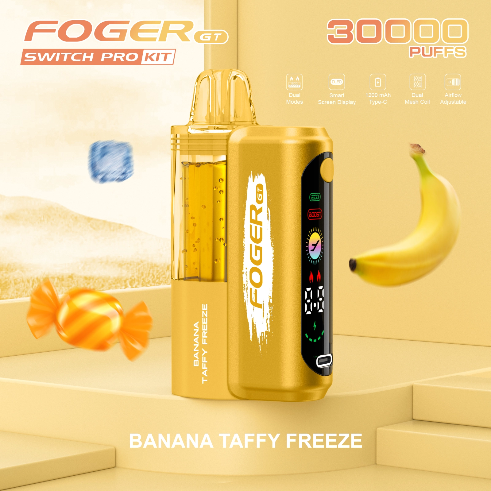 Foger GT 30000 Puffs Disposable Vape Pod Kit - 5 Pack