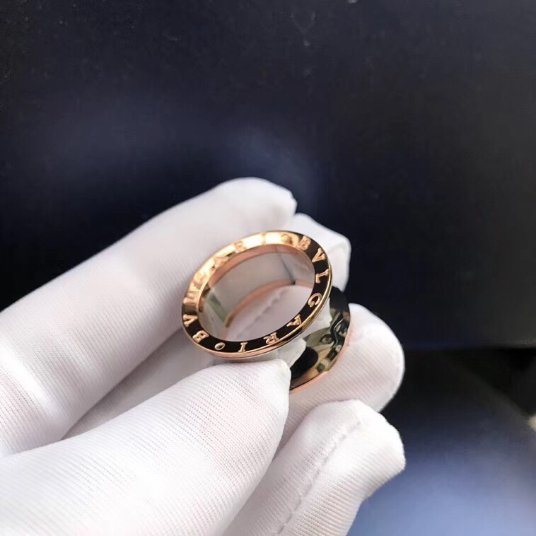 Bvlgari Rose Gold Mixed Metal Color Mirror Ring - Original Replica Club