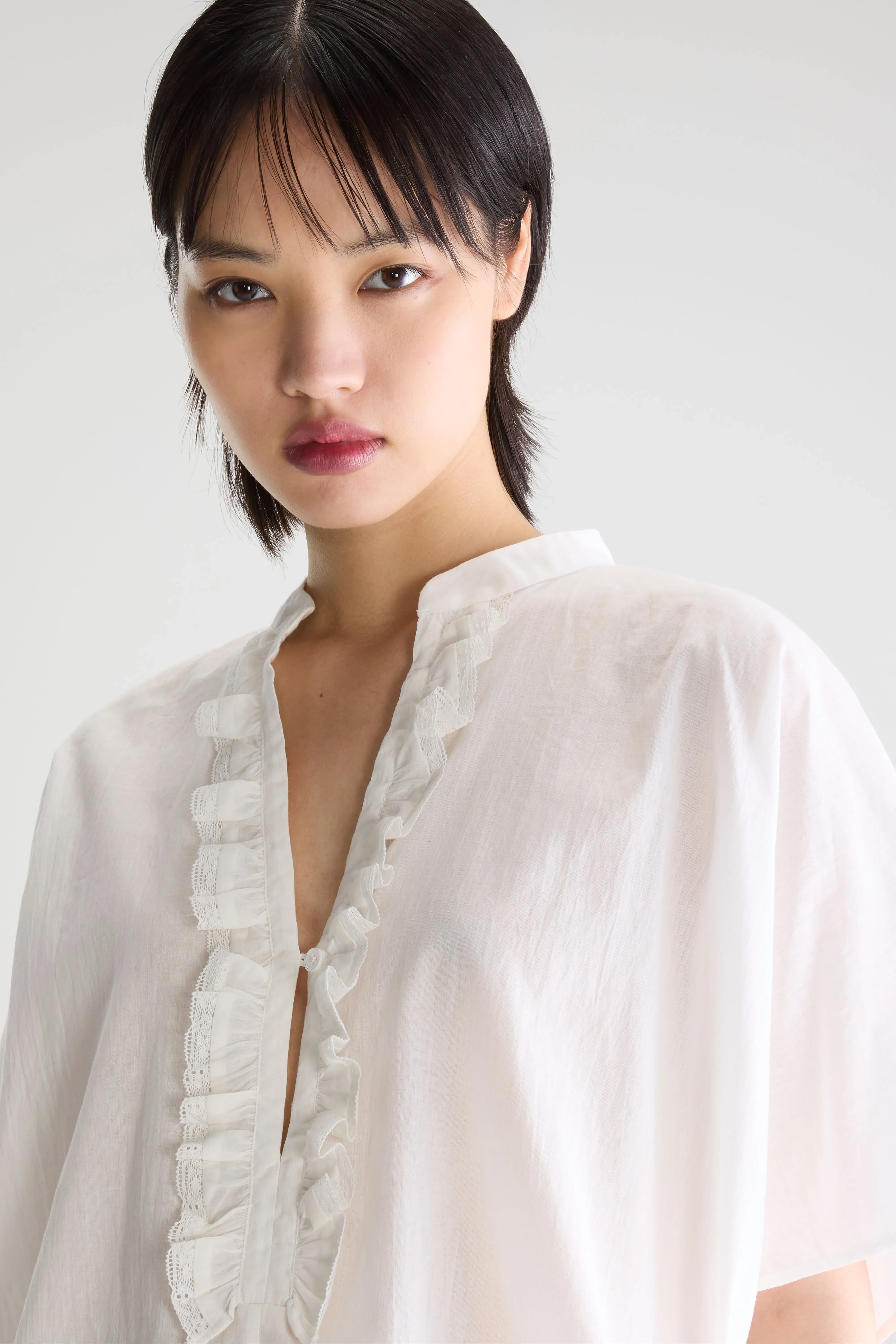 Bellerose Dahlia ruffled blouse (261 / W / WHITE)