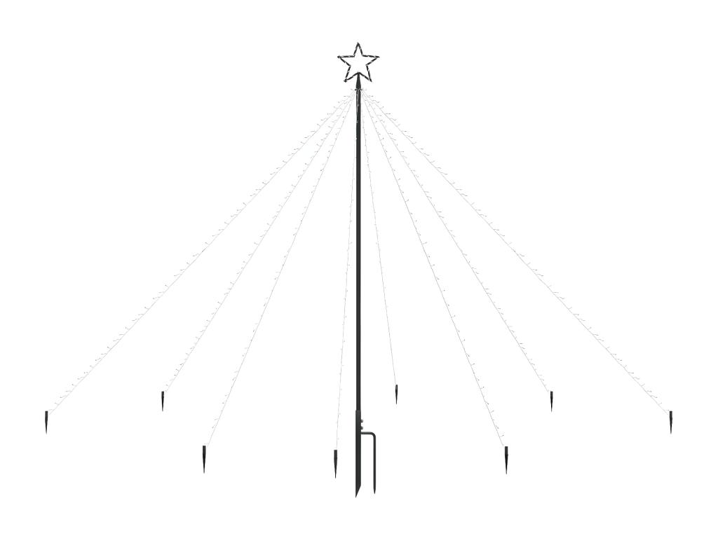 Luces de árbol de Navidad interior/exterior 400 LED 2,5 m