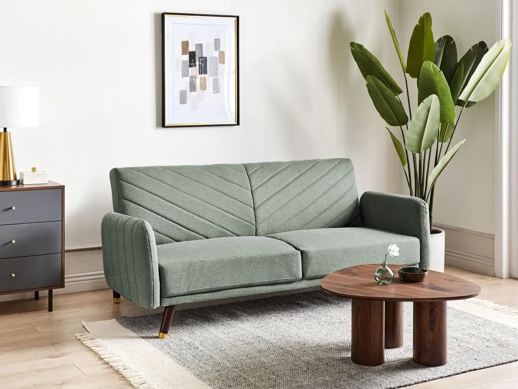 Sofá cama Hogarmini Verde claro Hogarmini sintético ksfp67493