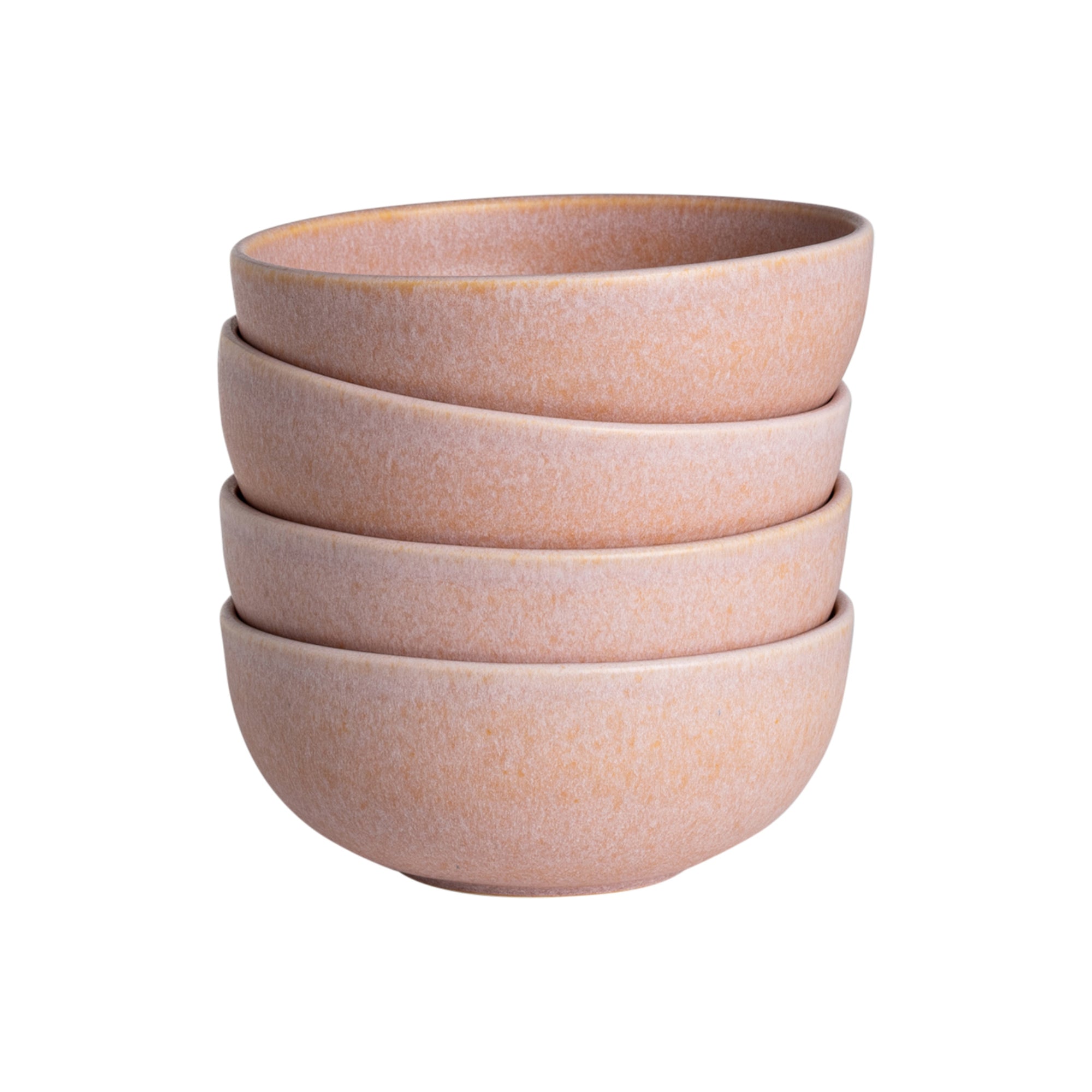 Blokker Mixed Ceramics Kommen 4st. - Ø 15 cm - Dusty Rose
