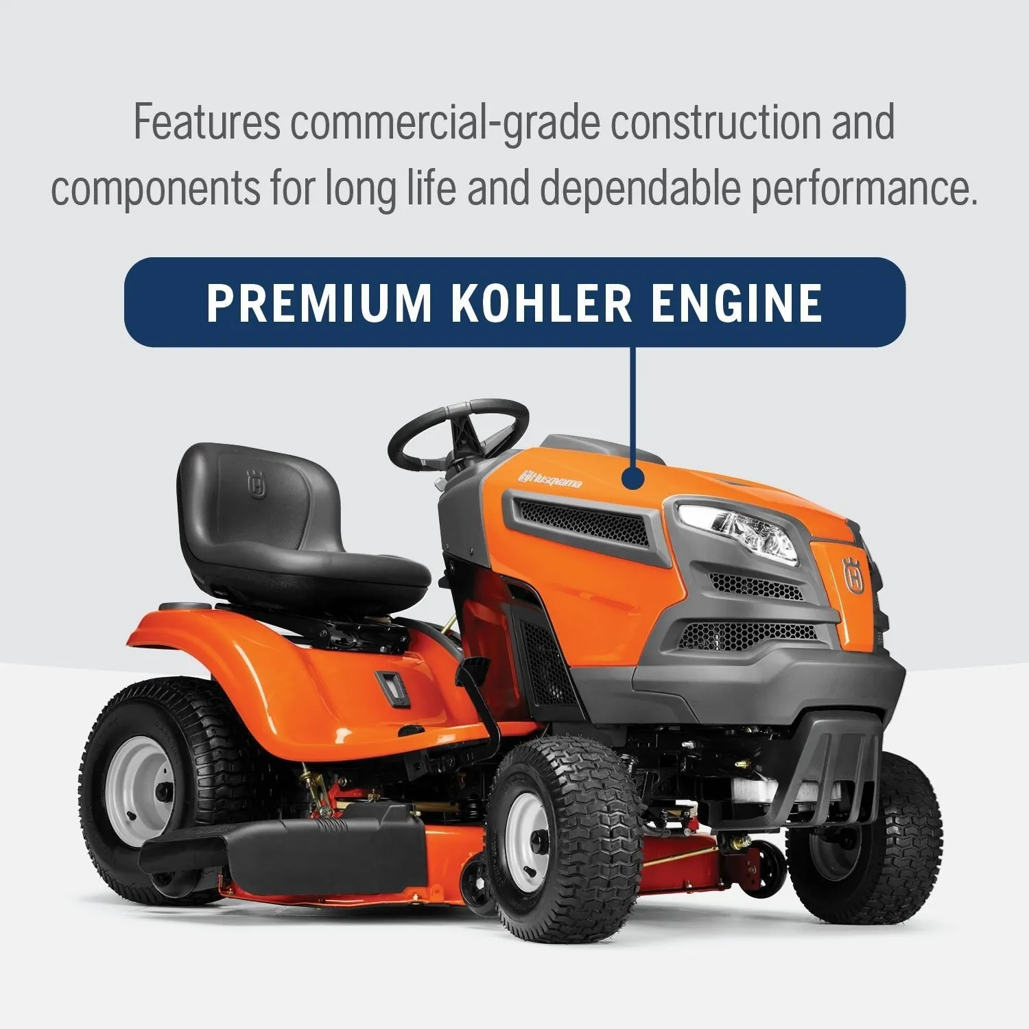 Husqvarna YTH24K54 54″ Lawn Tractor 24hp V-Twin Kohler Engine 960450079