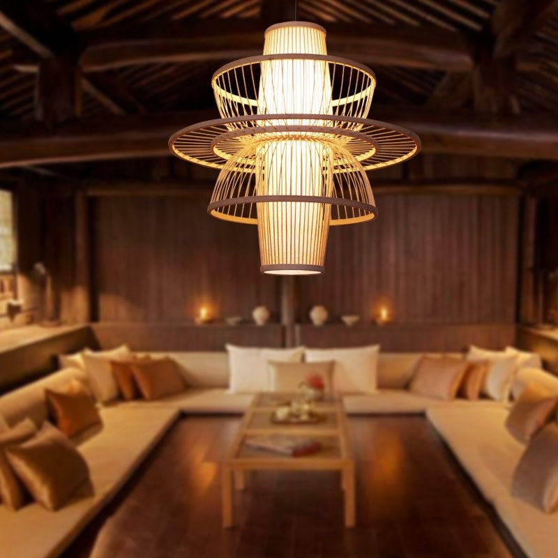 Fine Asianliving Bamboe Hanglamp Handgemaakt - Nicole