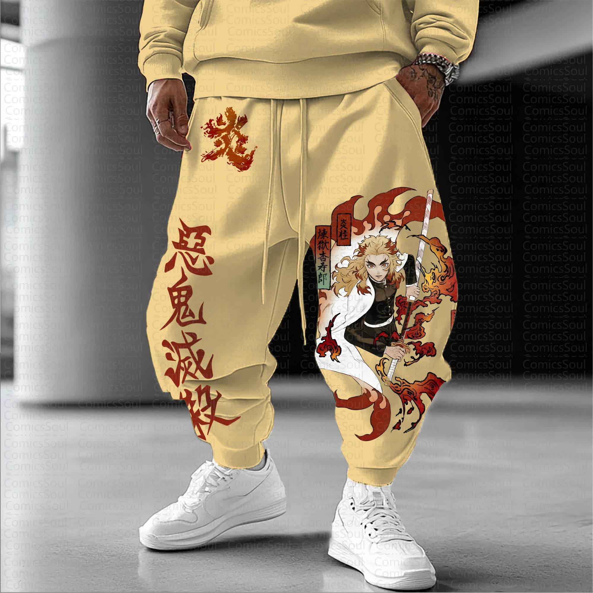 Unisex Anime Inspired Vintage Pants丨Comicssoul