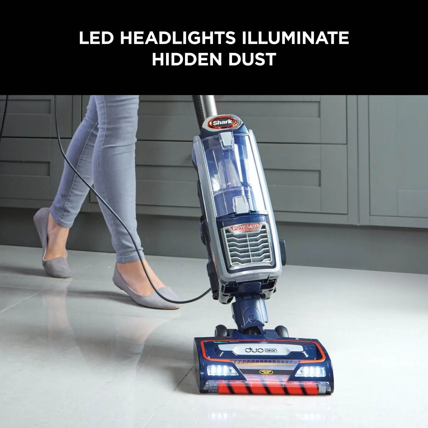 Shark Corded Upright Vacuum Cleaner 0.83L with Anti Hair Wrap Technology, DuoClean, Pet Model