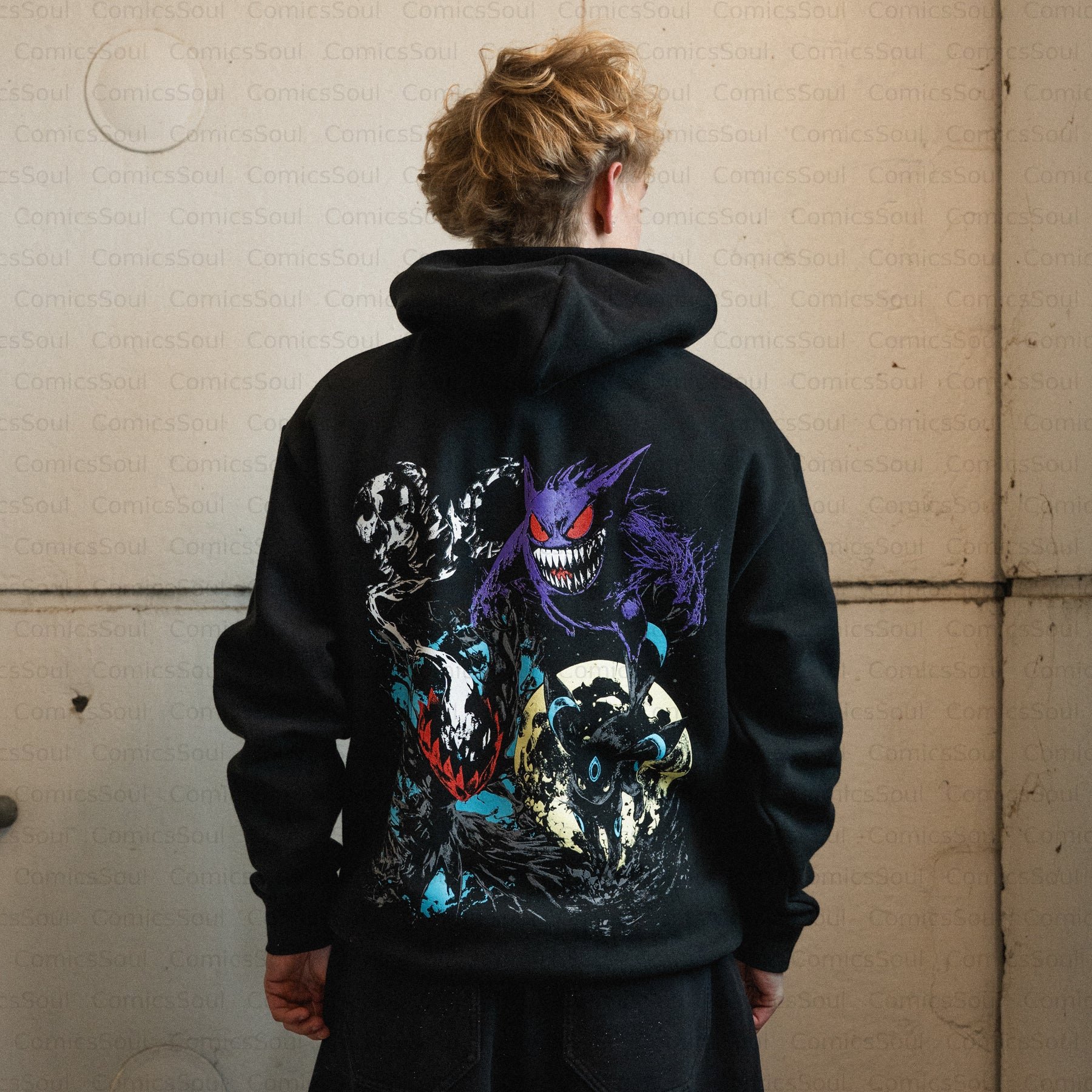 Unisex Anime SHADOWS  Streetwear Vintage Hoodie