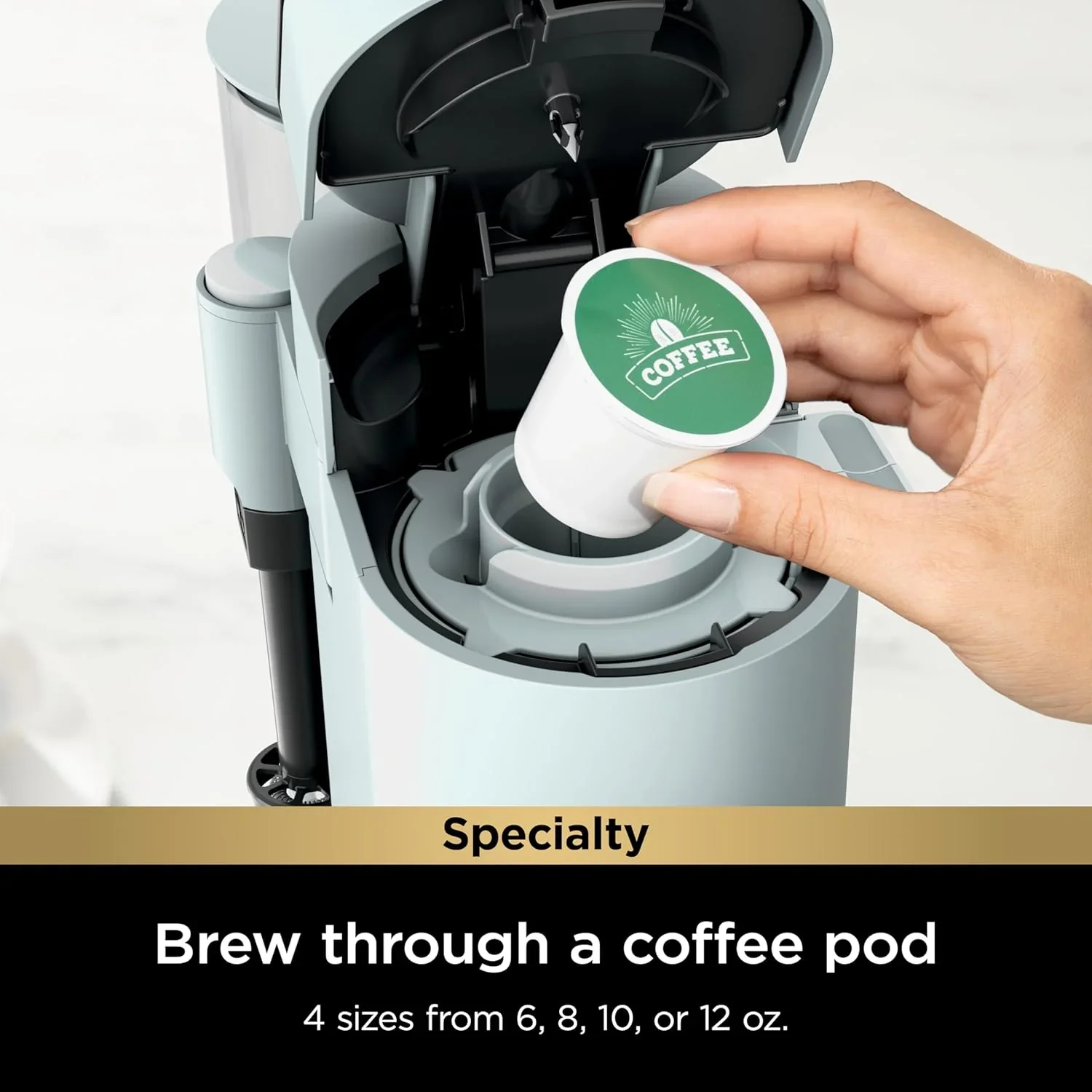 Ninja Coffee Maker Single Cup Brews with pods and grounds K-Cup compatible 4 brewing methods