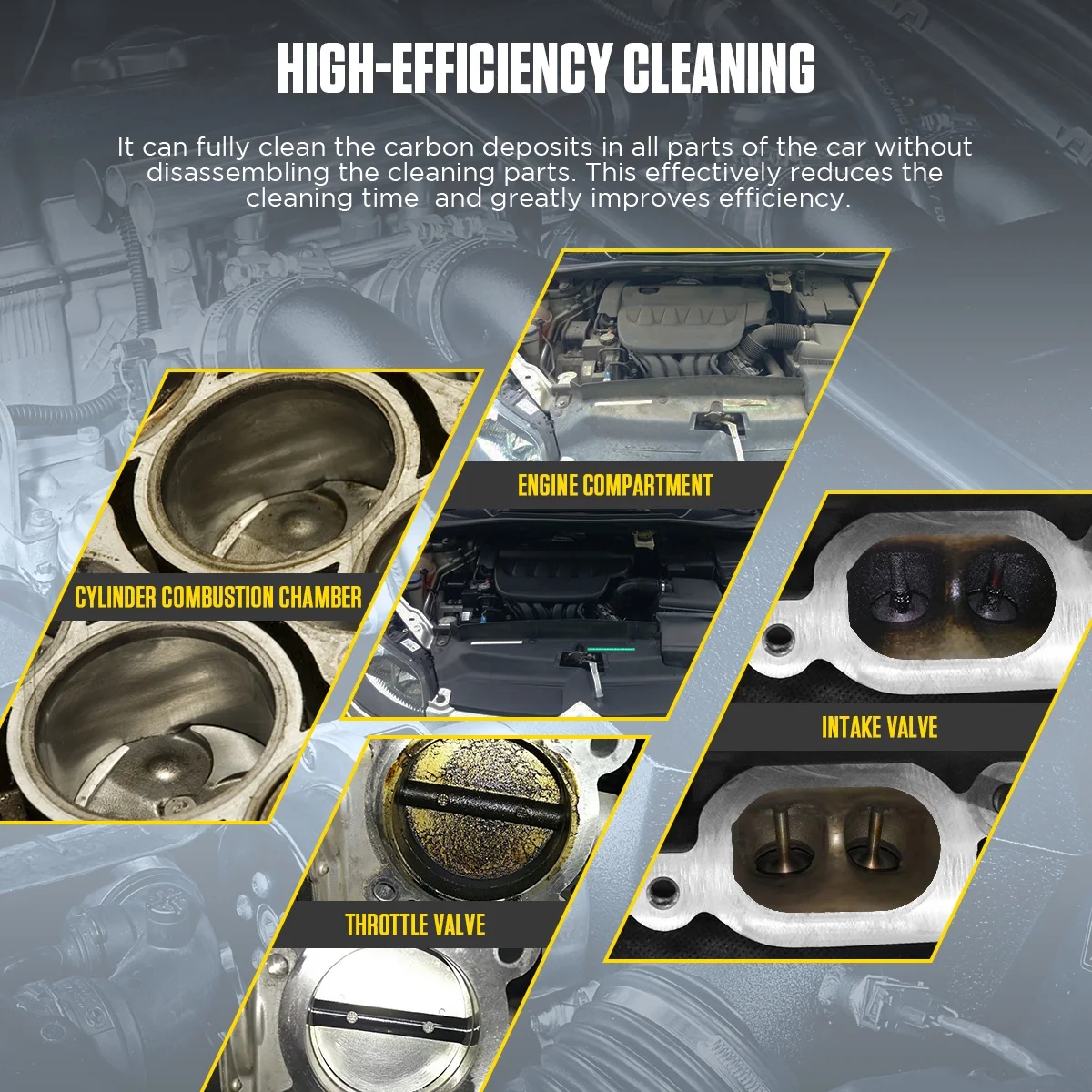 AUTOOL Automotive Dry Ice Cleaning Machine Car Engine Throttle Carbon Deposit Cleaner Exhaust Pipe Pressure Washer 110V/220V Dry Ice Blasting Clean Machine for All Cars, HTS705 - Image 18
