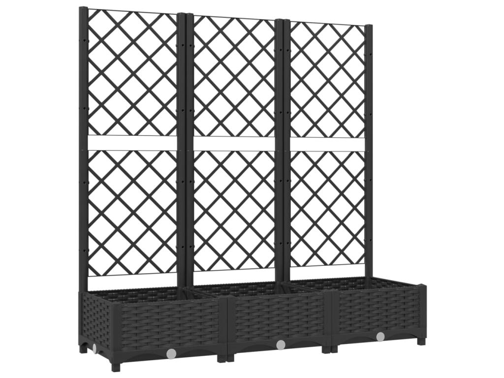 Con Decoratodo nrejado Negro 120x40x121,5 cm PP