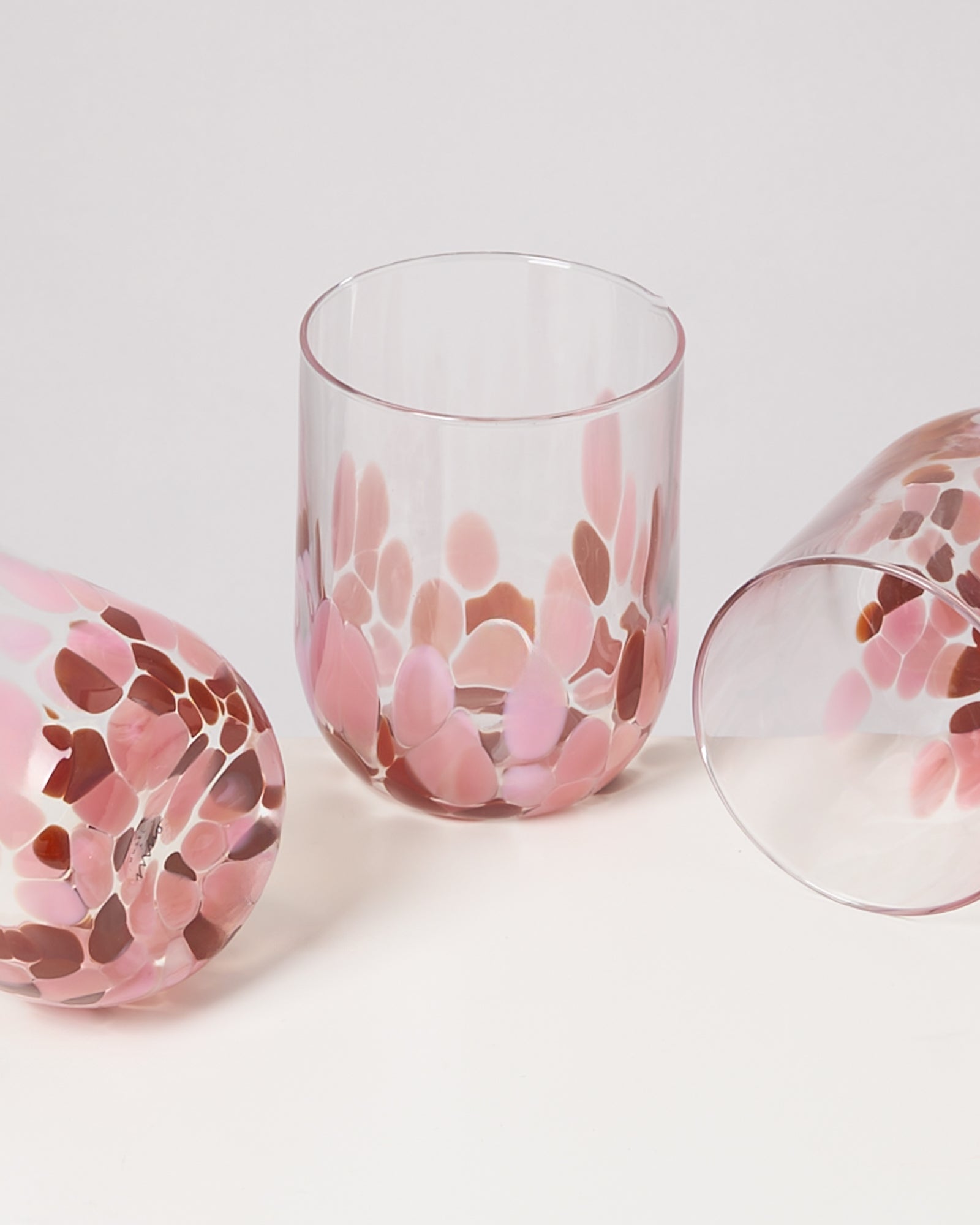 Alegria Glas groß bernstein rosa