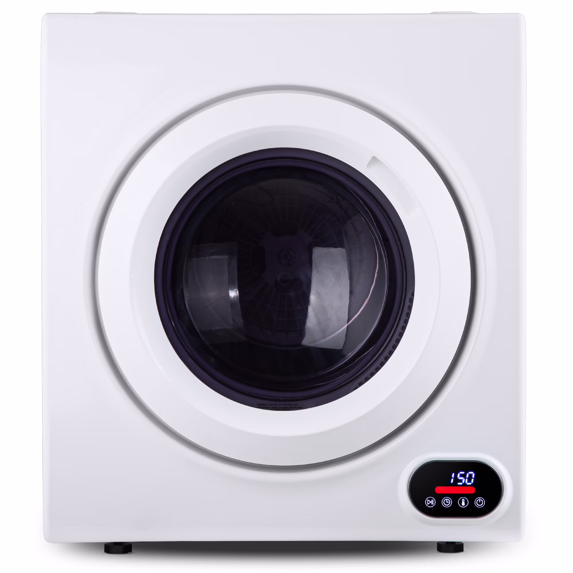 EUHOMY 1.8 Cu. ft. Compact Electric Dryer with LCD Touch Panel for Home, Apartment, Dorm