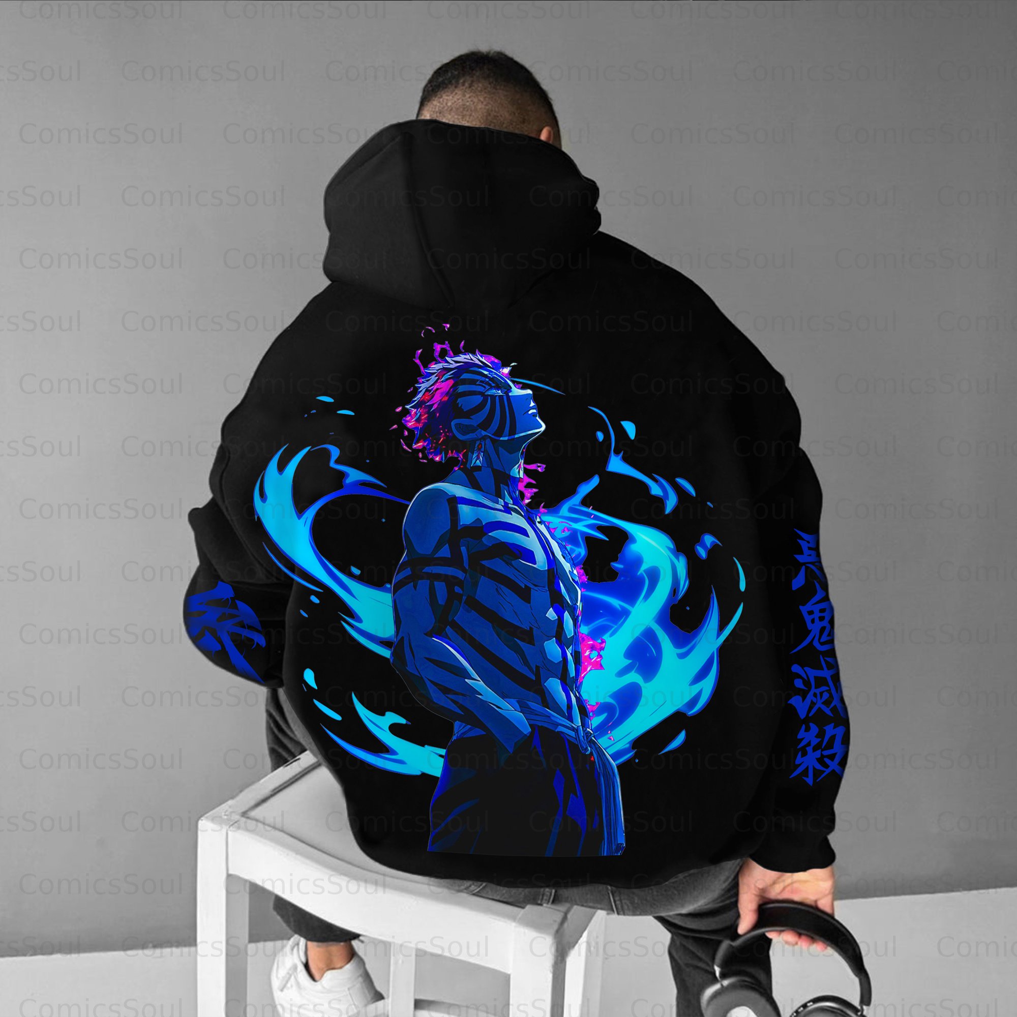 Unisex Anime Graphic Streetwear Vintage Plush Hoodie