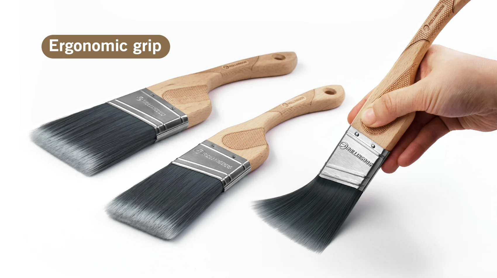 DOBERMAN™ XP1000 MIDAS TOUCH Soft Filament Angular Paint Brushes (Multiple Sizes) - KTF Painting Interior Exterior