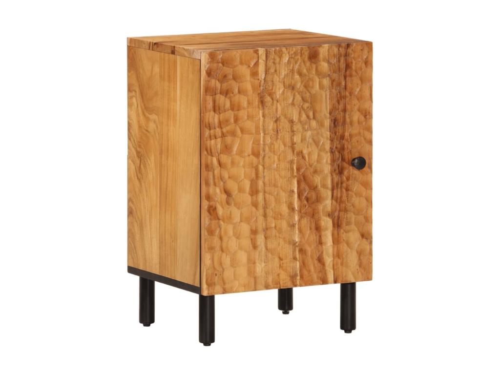 Mueble de baño madera maciza de acacia 38x33x58 cm