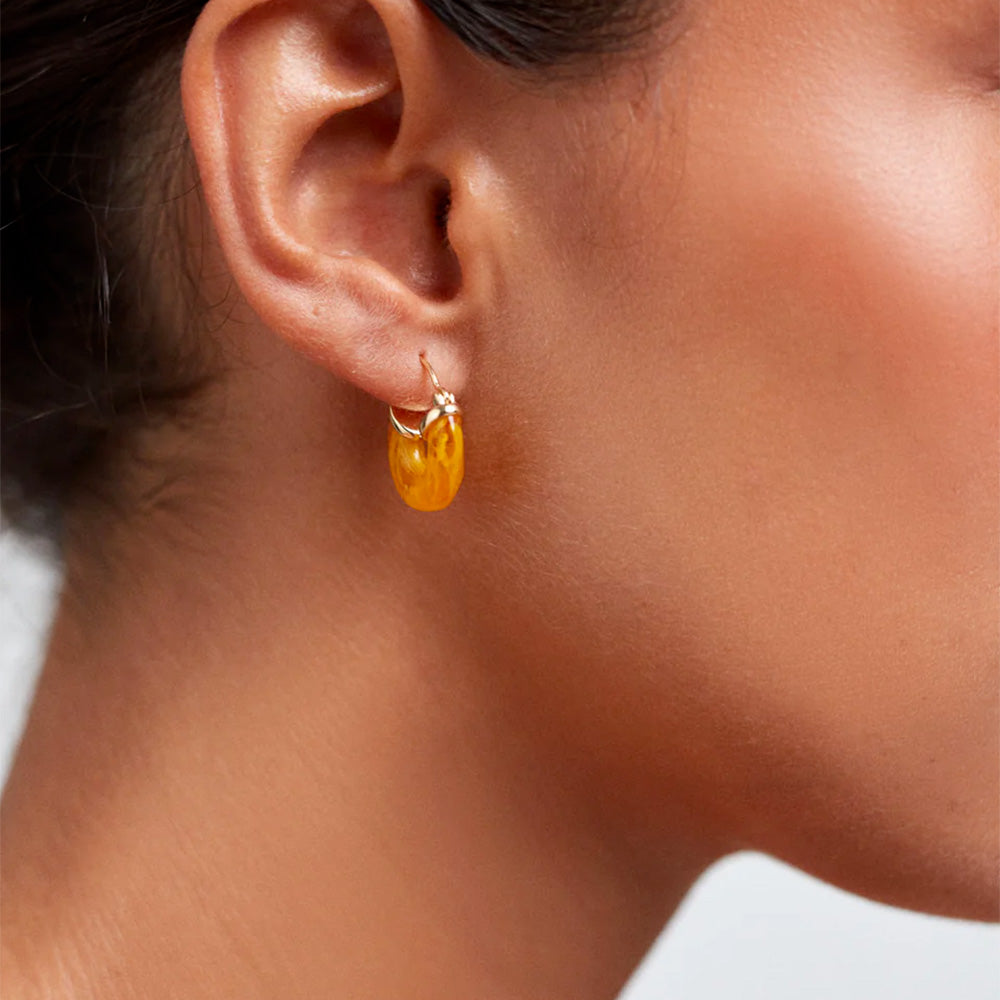 Anni Lu - Boucles d'oreilles Petit Swell Hoop - Amber