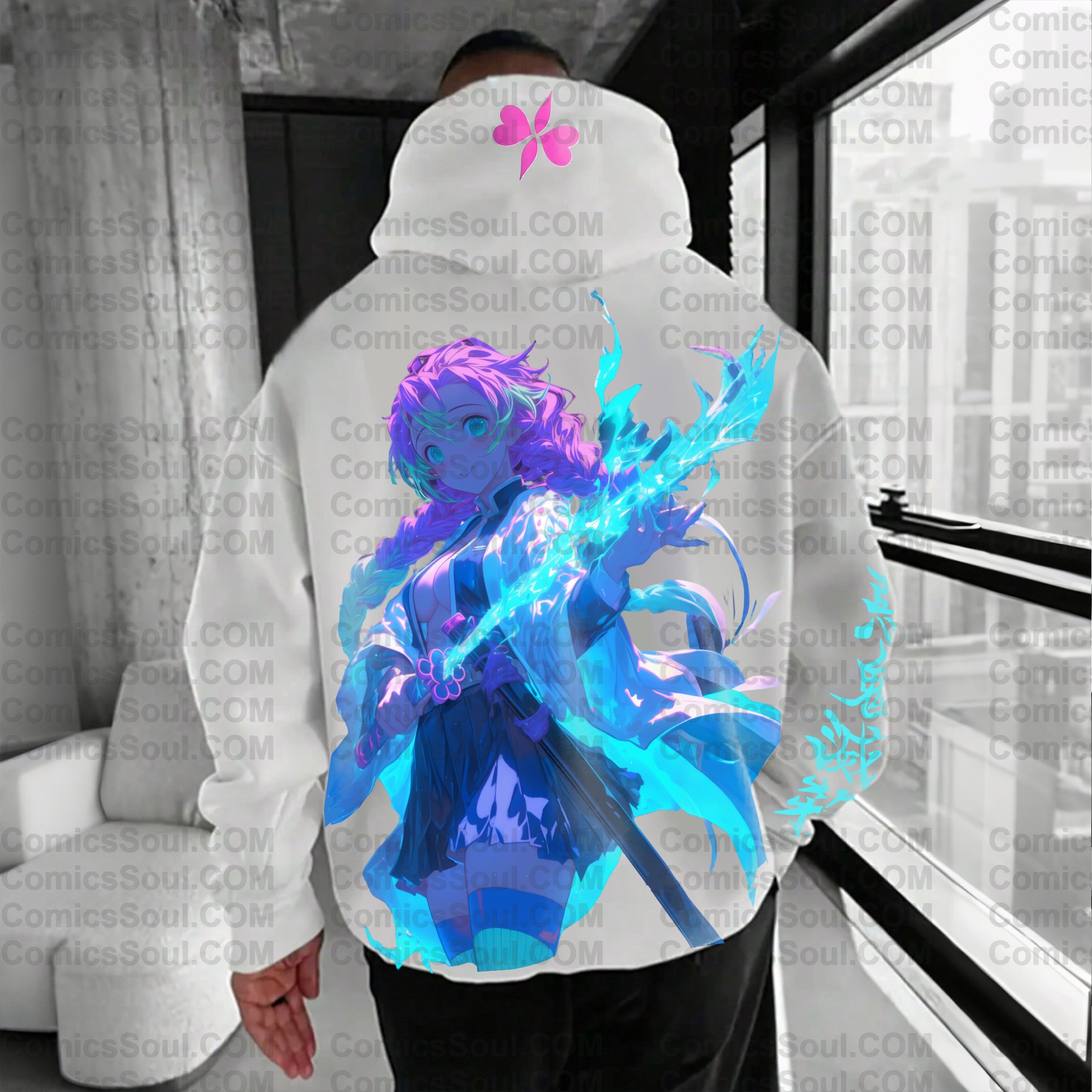 Unisex Anime Graphic Streetwear Vintage Plush Hoodie| KNY