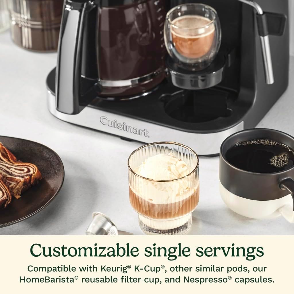 Coffeemaker 4-In-1 Coffee Center Barista Machine