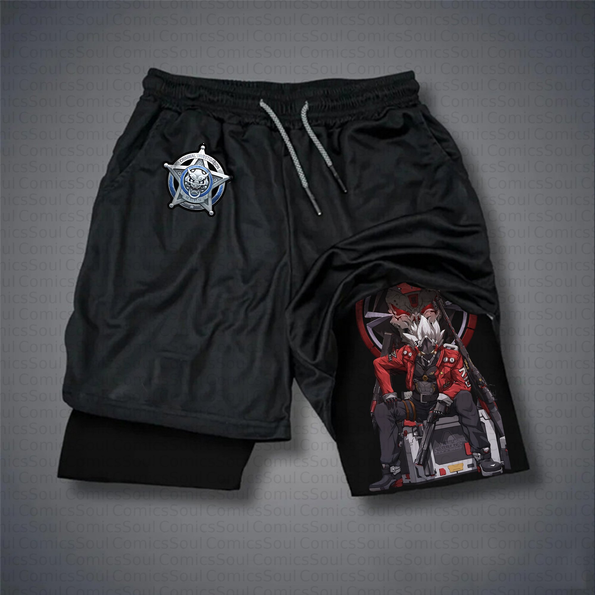 Unisex Casual Anime Streetwear Gym Shorts