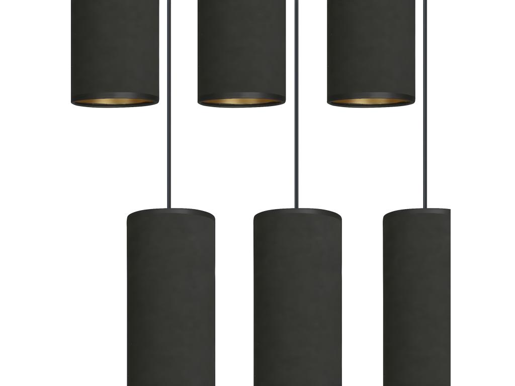 Lámpara de Suspensión Bente, Negro, 50x100x6 cm, Laocacasas