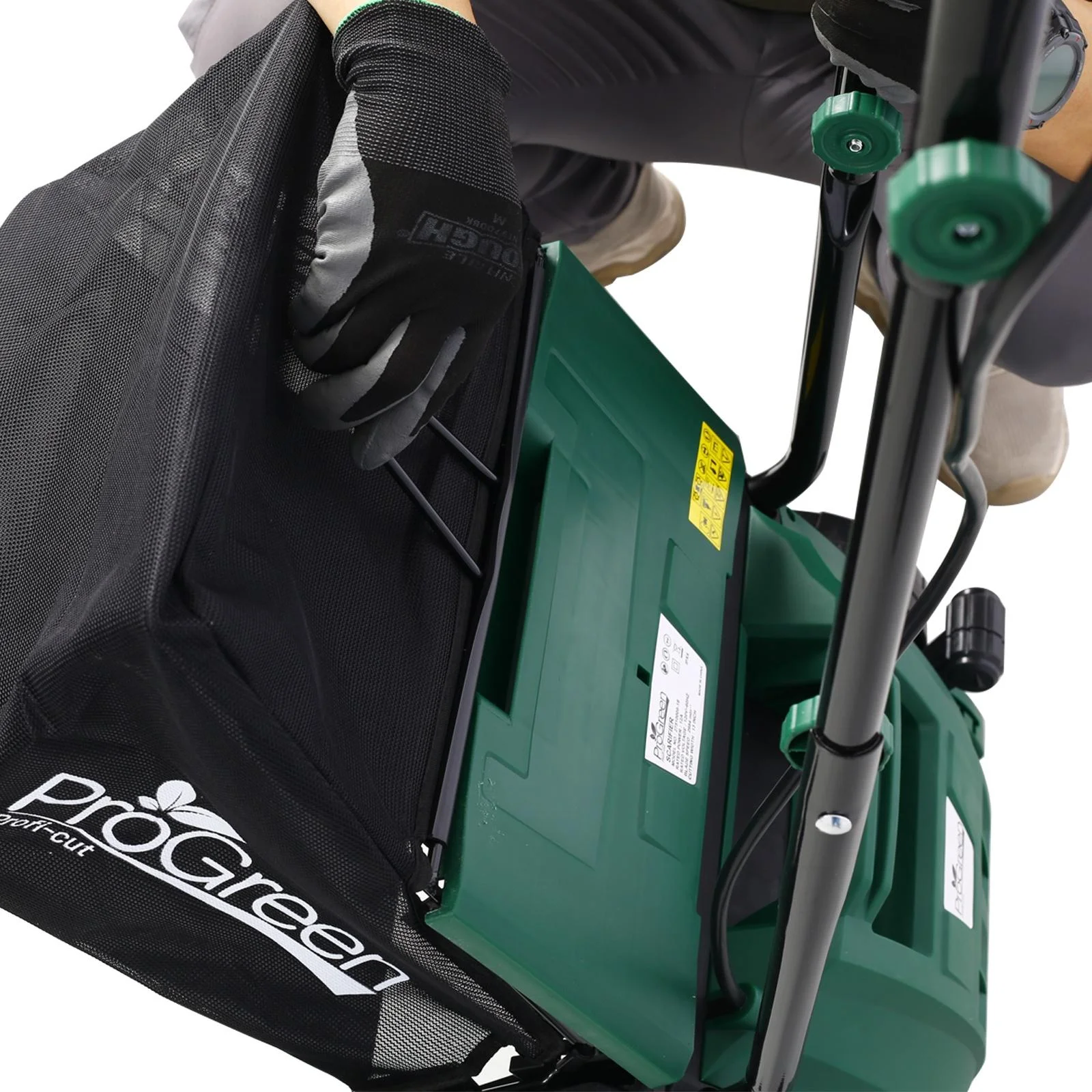 Dethatcher and Scarifier, Seizeen 16-Inch Lawn Dethatcher Scarifier 2-IN-1 Gardening Equipment, Powerful 15 Amp Electric Dethatcher & Scarifier, Height Adjustable, 58QT Removable Thatch Bag - Image 28