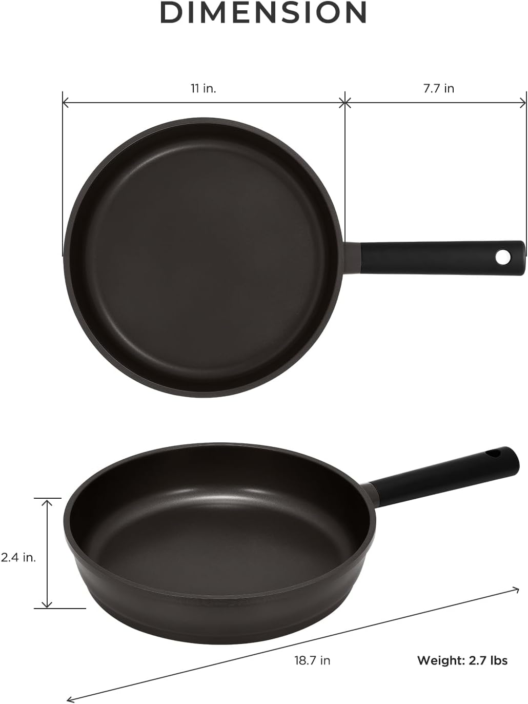 CUCKOO 11 in Kyndell Nonstick Ceramic Wok Pan, Induction Compatible (COP-B2810HGB)